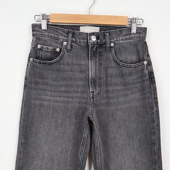 Everlane The Original Cheeky Straight Jean Washed Charcoal Size 26 NWOT - Picture 2 of 8